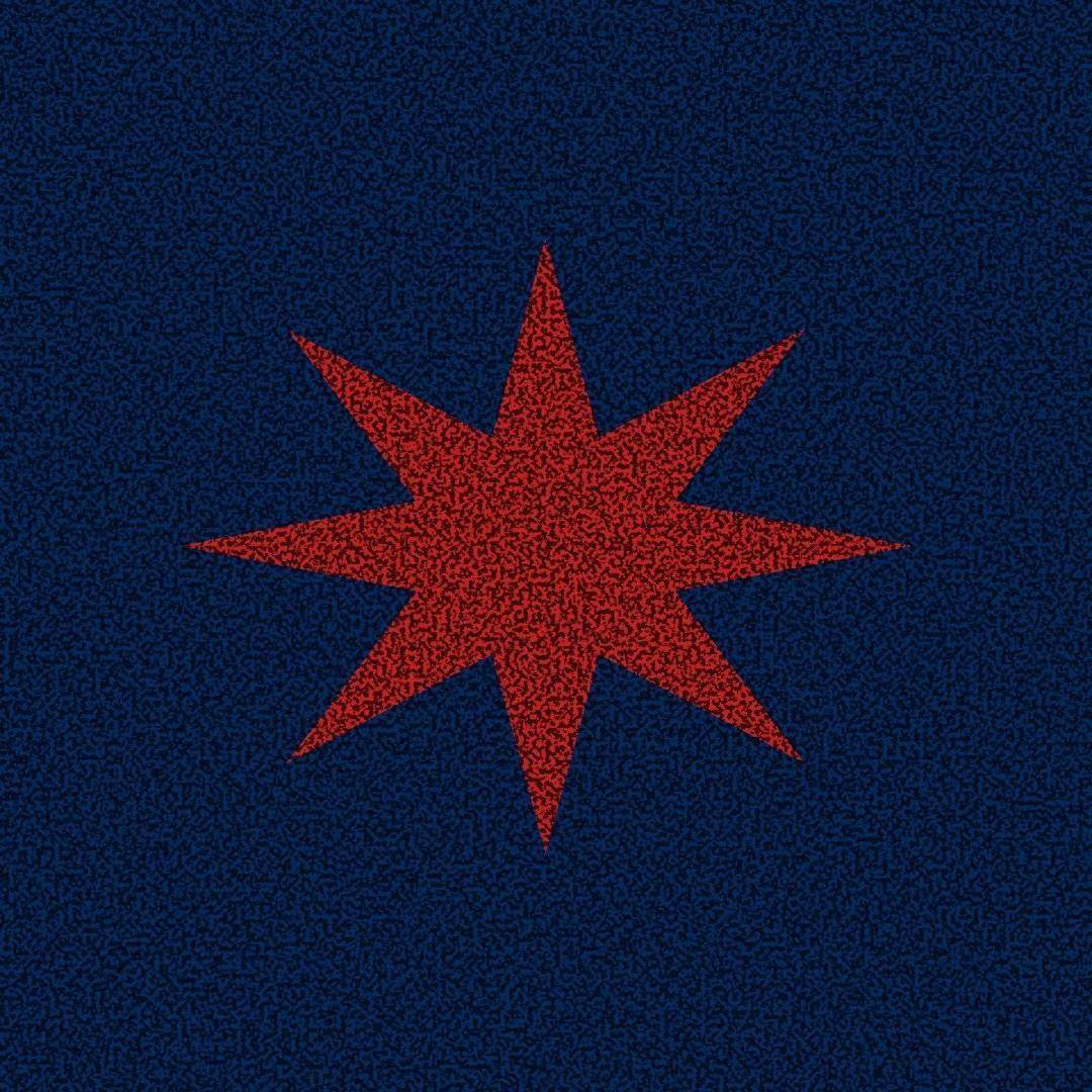 Estrela vermelha grain navy
