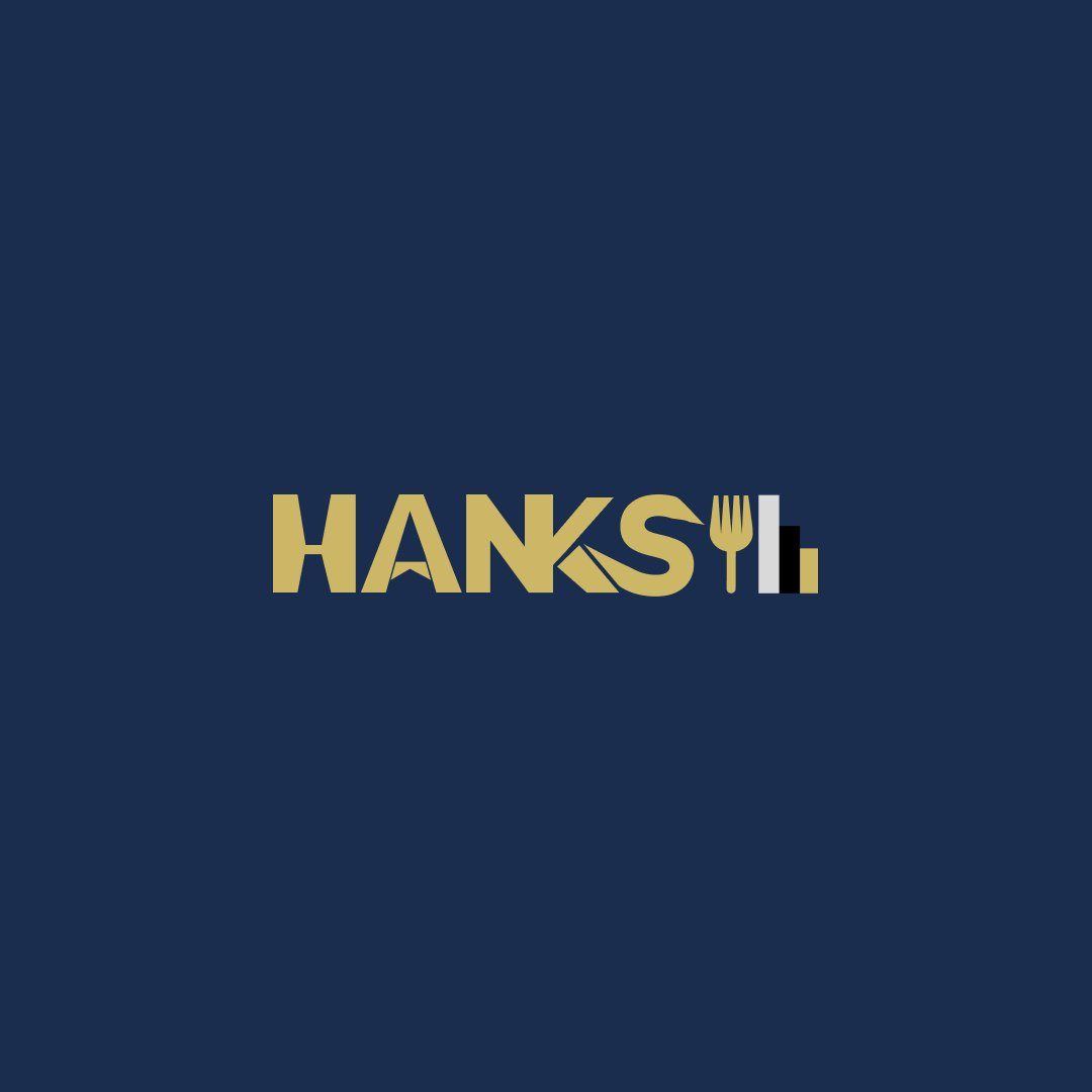 Hanks logotipo versão escura