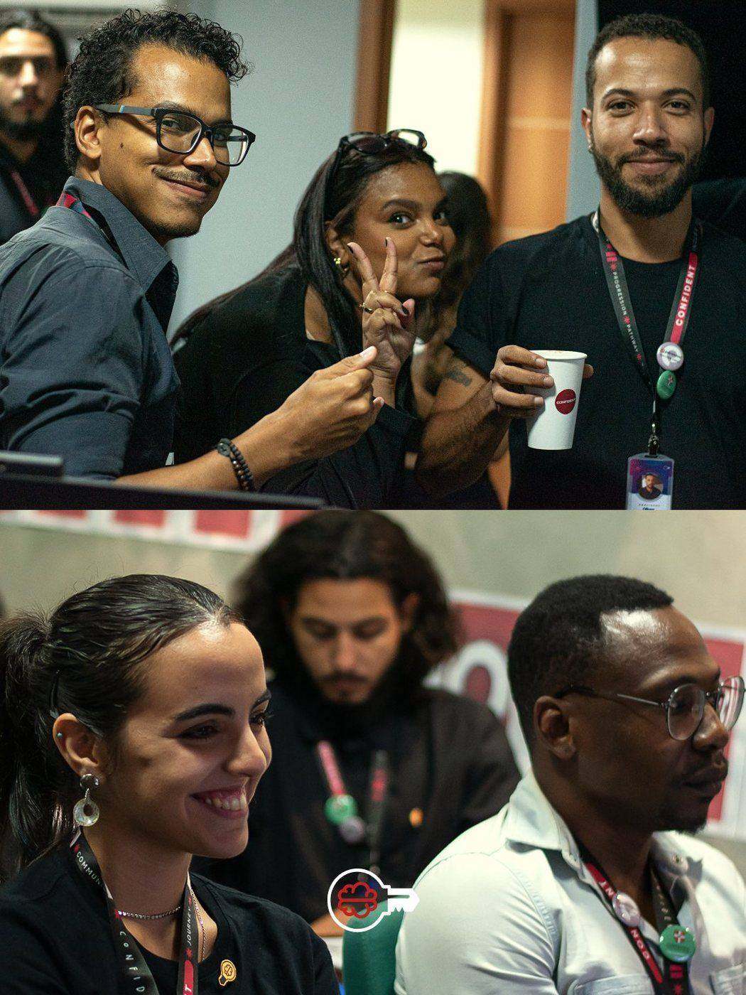 Participante atento durante a conferência