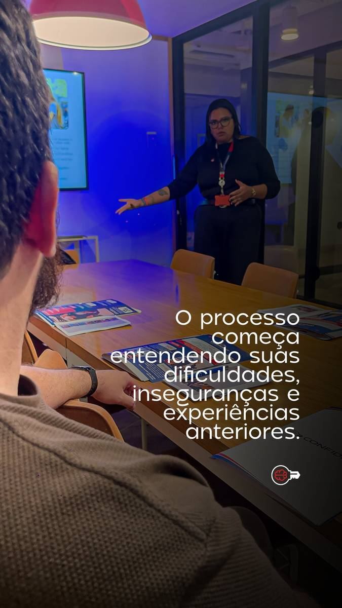 Progression — O processo começa entendendo suas dificuldades