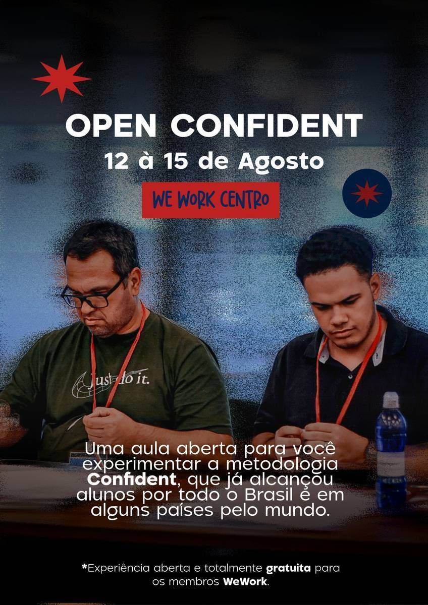 Cartaz Open Confident