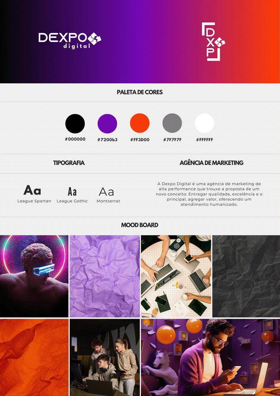 Brand Book visual — Dexpo Digital