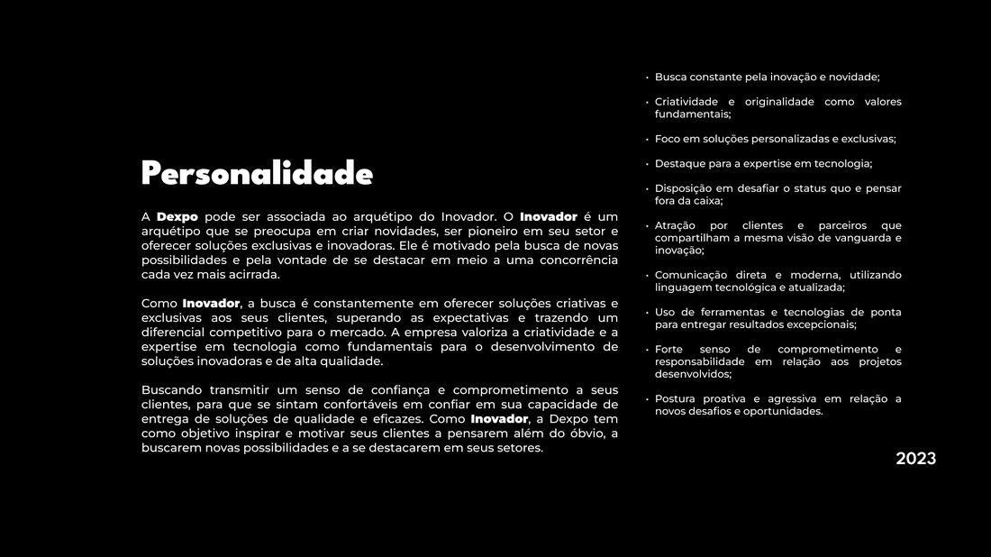 Personalidade — MIV Dexpo
