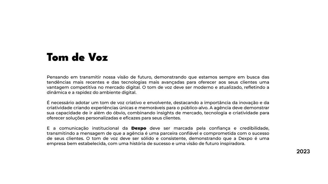 Tom de Voz — MIV Dexpo